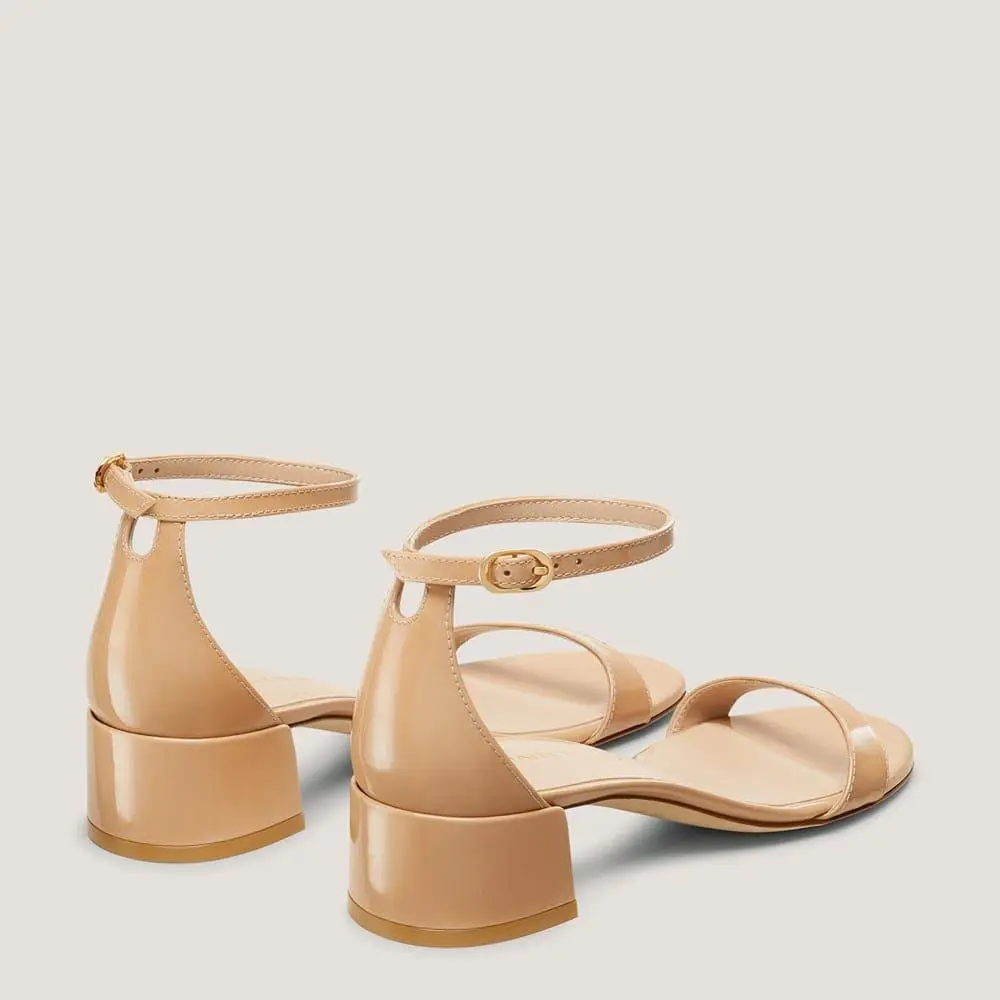 Stuart Weitzman Nudist Block-Heel Sandal 35 4