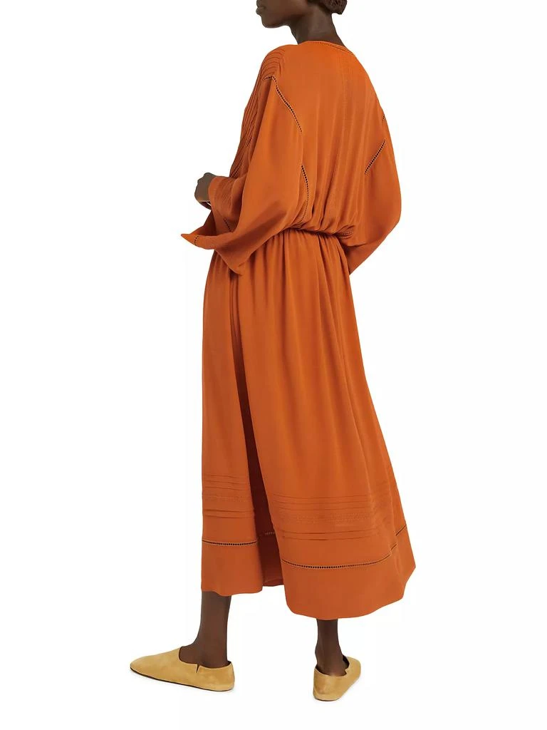 Loro Piana Henrietta Silk Crepe Midi-Dress 3