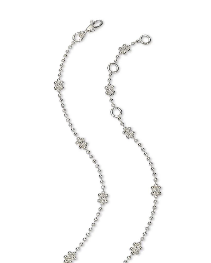 Gucci Sterling Silver Interlocking G Cluster Chain Necklace, 14" 5