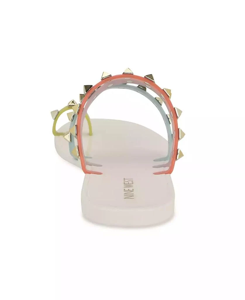 Nine West Women's Cartee Jelly Studded Strappy Sandals 3