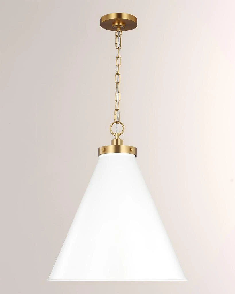Visual Comfort Studio Wellfleet Large Cone Pendant By Chapman 
Myers