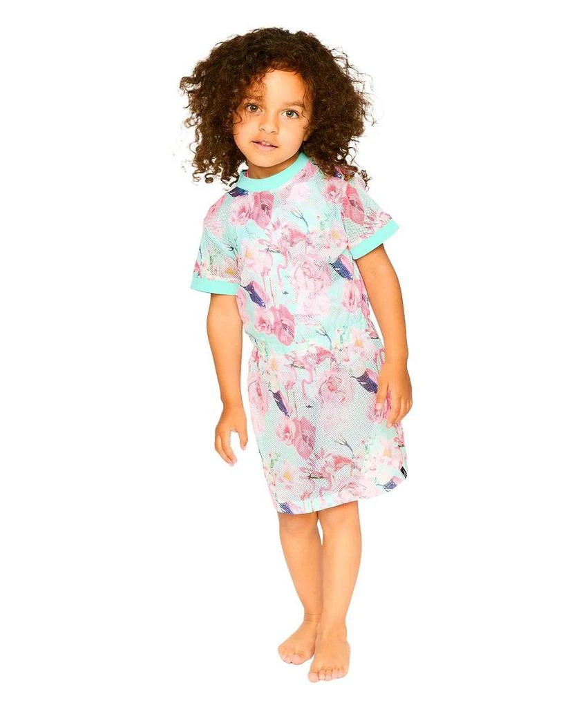 Deux par Deux Girls' Mesh Short Sleeves Elastic Waist Flamingo Beach Dress - Big Kid - Baby Clothing - Free Shipping - BeyondStyle Deux par Deux Girls' Mesh Short Sleeves Elastic Waist Flamingo Beach Dress - Big Kid - Baby Clothing - Free Shipping - BeyondStyle
