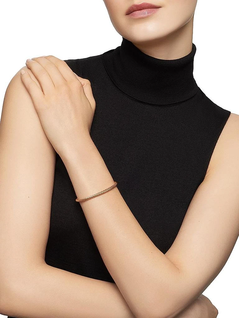 David Yurman Modern Cablespira Bracelet in 18K Rose Gold, 4MM 7