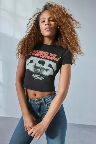 Urban Outfitters The Weeknd UO Exclusive Hurry Up Tomorrow Graphic Baby Tee 2