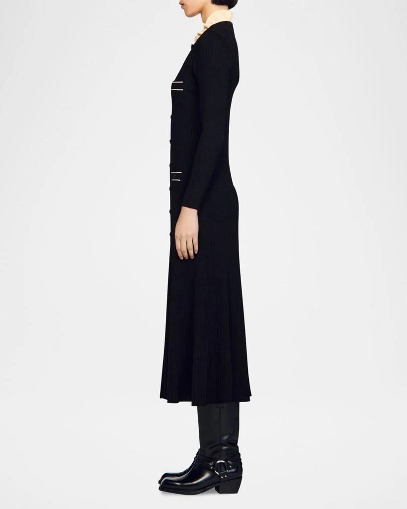 Sandro Odaya Maxi Ribbed Dress 6
