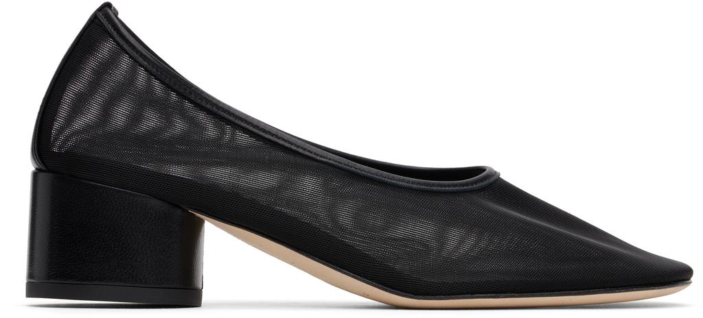 Dear Frances Black Balla Pump Mesh Heels