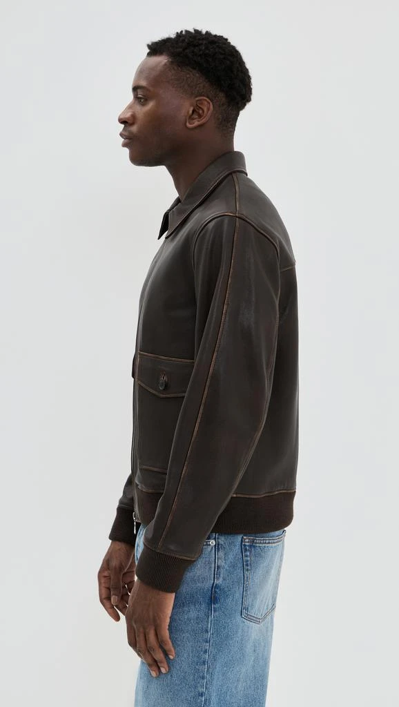 Officine Générale Cesario Lamb Vintage Leather Jacket 3
