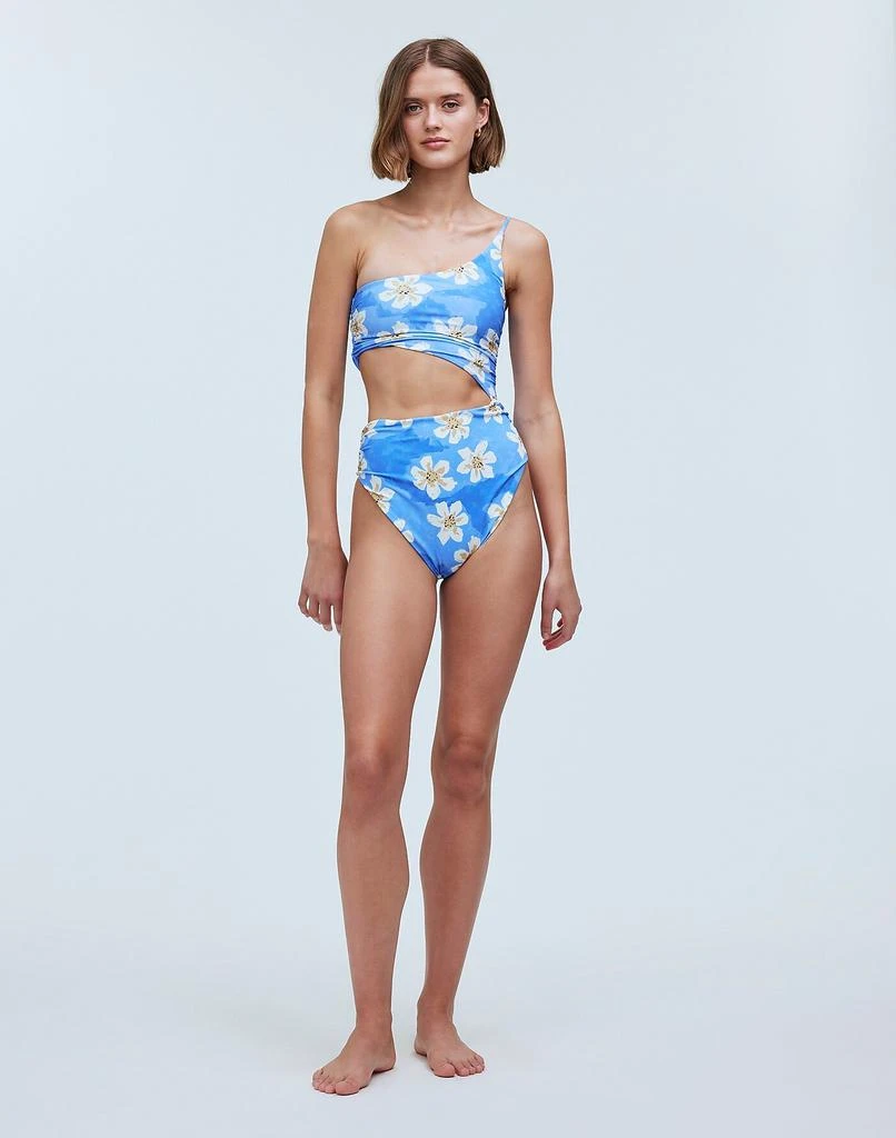Madewell Zulu 
Zephyr Hawaii Ruched One-Piece Swimsuit 2
