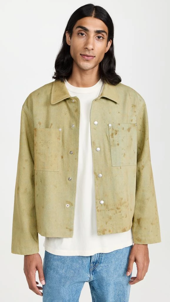 FRAME Painted Denim Shirt Jacket 1