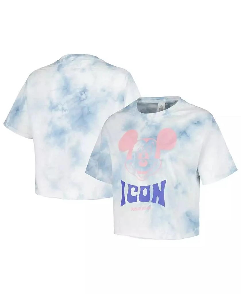Mad Engine Men's and Women's White Mickey Friends Icon Tie-Dye T-Shirt 1