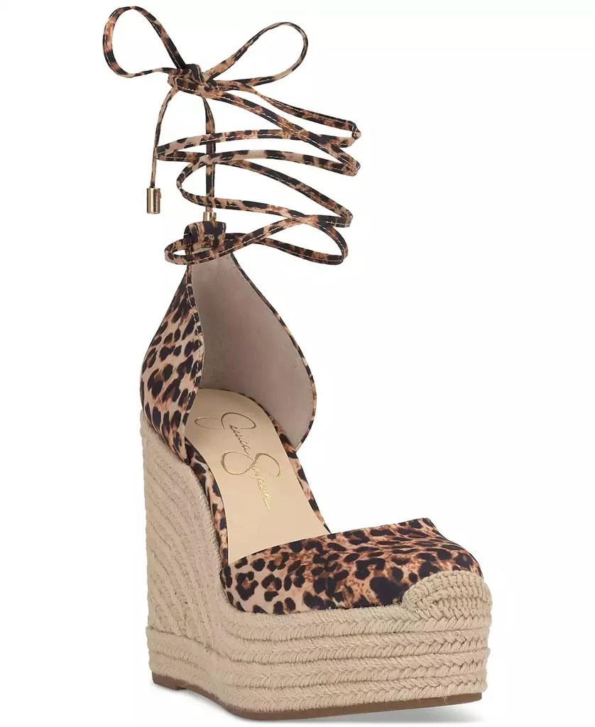 Jessica Simpson Weyla Platform Lace-Up Espadrille Wedges 1