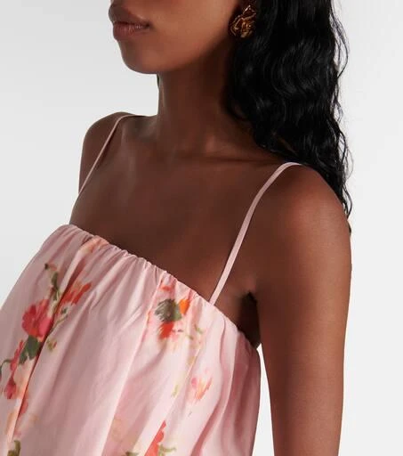 Zimmermann Lightburst Puff floral cotton midi dress 4
