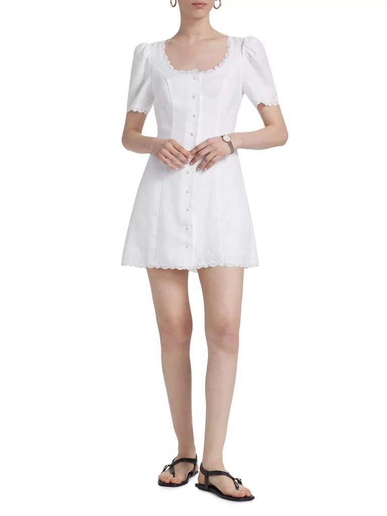 Reformation Anabella Linen Minidress 2