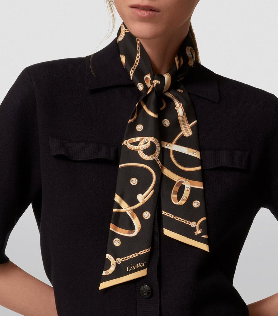 Cartier Cartier Silk Precious Mundanity Twilly - Scarves - BeyondStyle