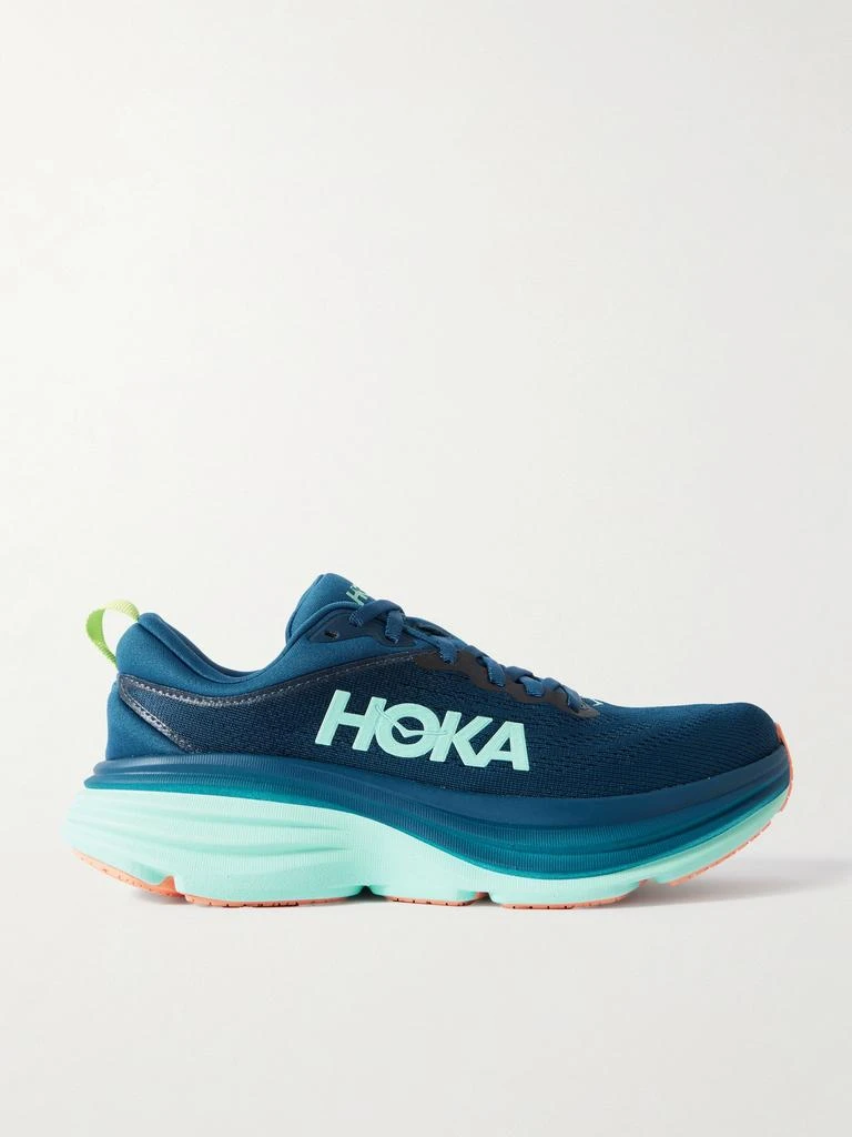 Hoka One One Bondi 8 橡胶边饰网眼运动鞋