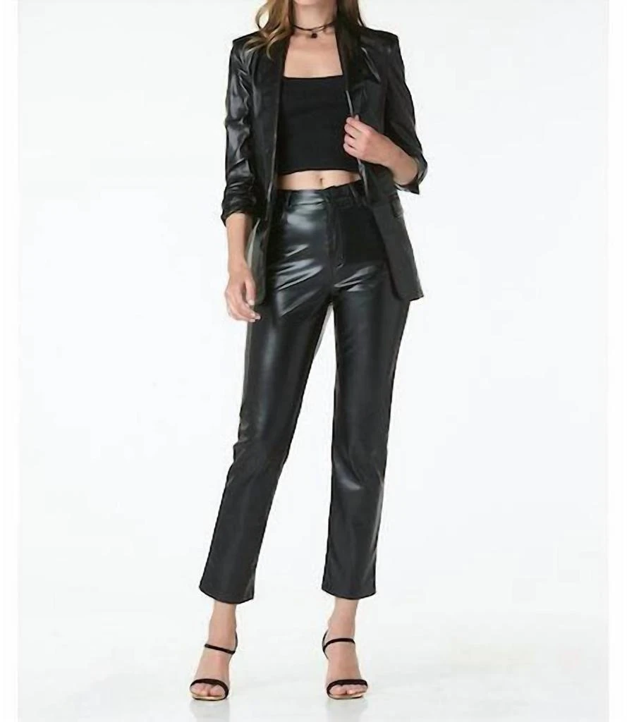 Tart KIA VEGAN LEATHER BLAZER 1