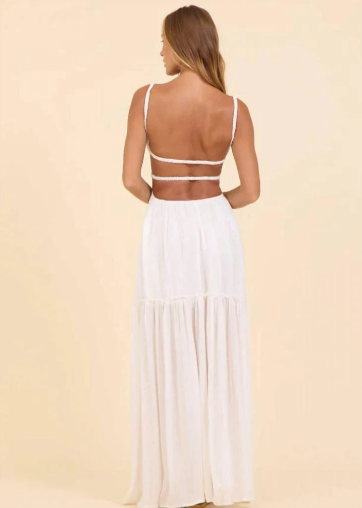 Surf Gypsy Surf Gypsy - Open Back Scrunch Maxi Dress 2