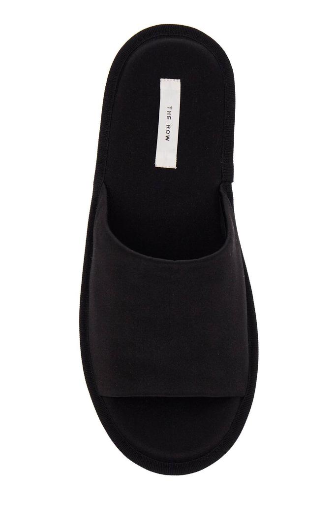 The Row silk blend open toe slipper in