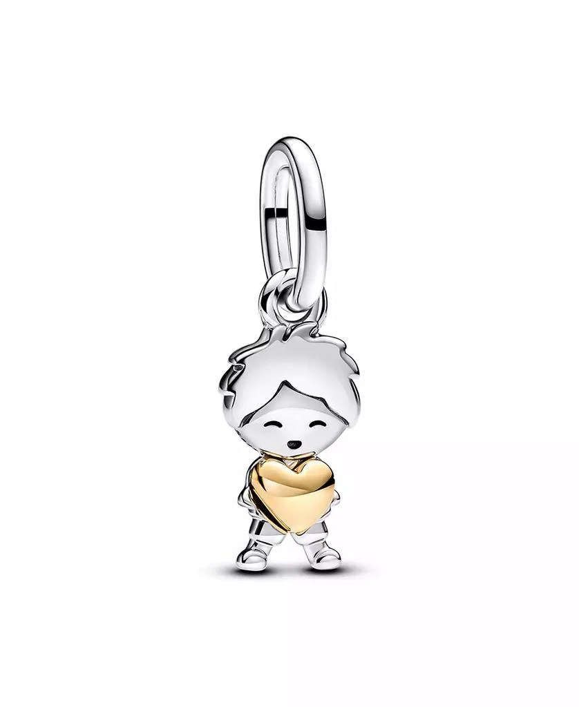 PANDORA Two-Tone Happy Boy Dangle Charm