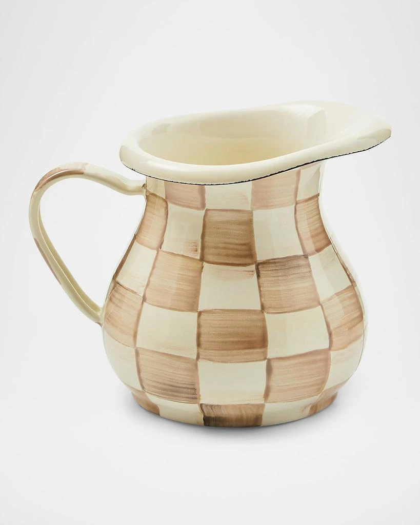 MacKenzie-Childs Mocha Check Little Creamer 1