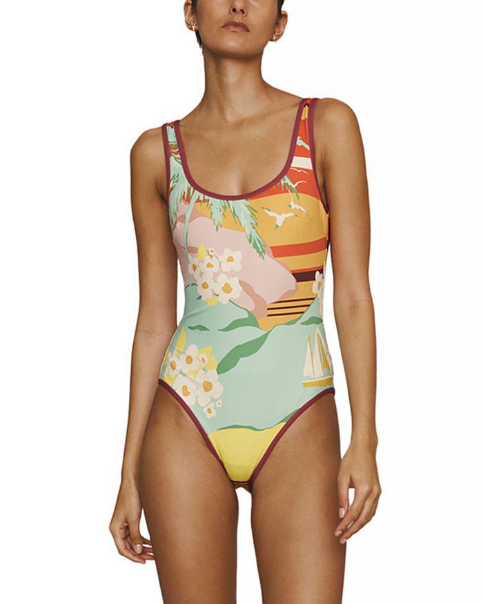 ALÉMAIS Palm Island One Piece Swimsuit
