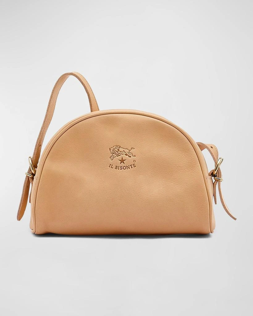 Il Bisonte Classic Zip Leather Crossbody Bag 1
