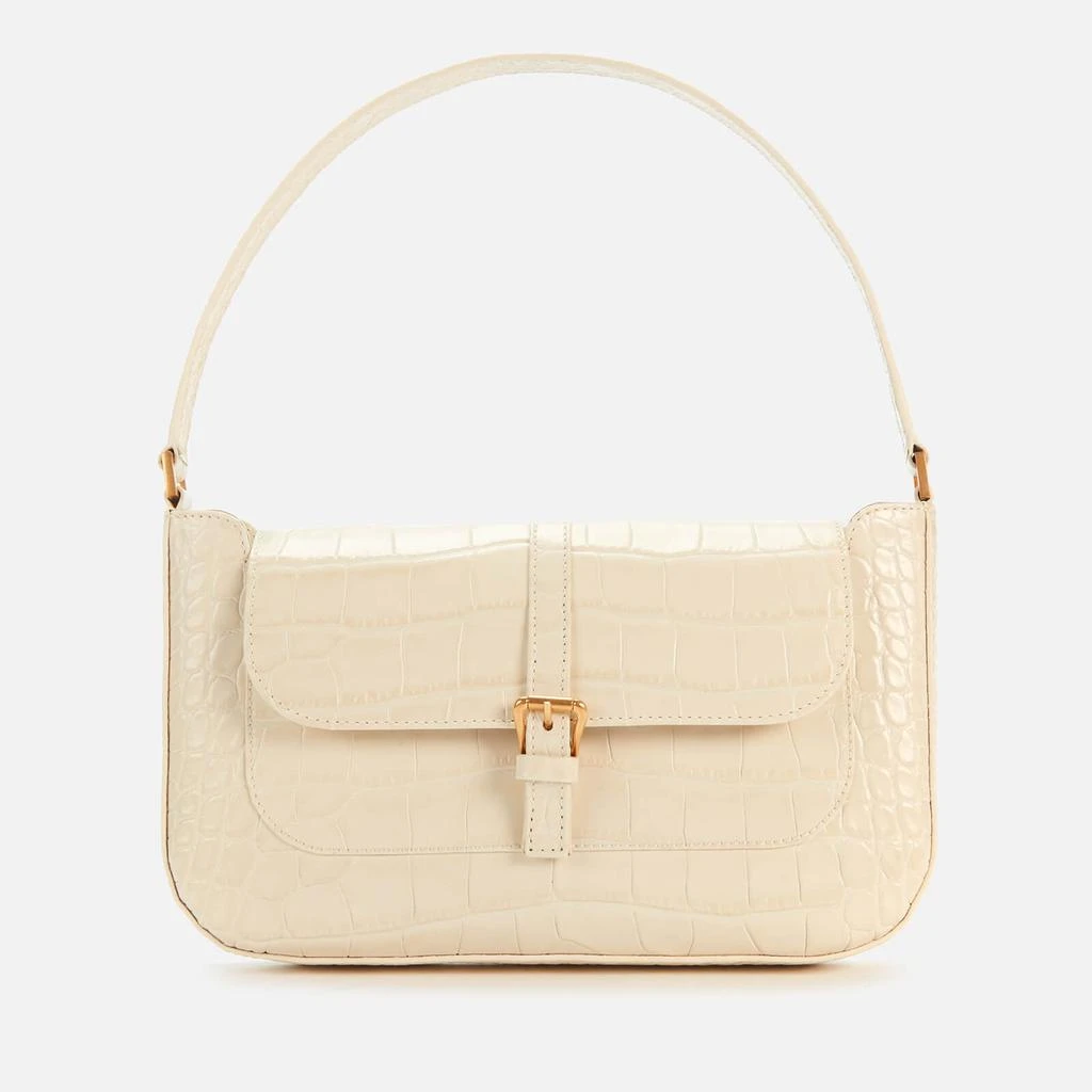 by FAR Women's Miranda Croco Shoulder Bag - Cream 1