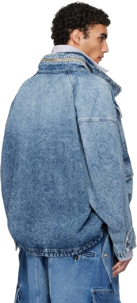 Hed Mayner Blue Flap Pocket Denim Jacket 3