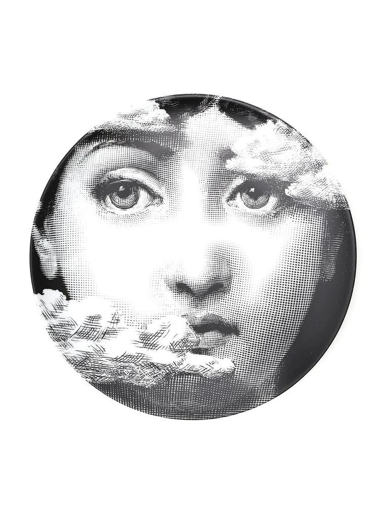 FORNASETTI Fornasetti Graphic Printed Round Wall Plate 1