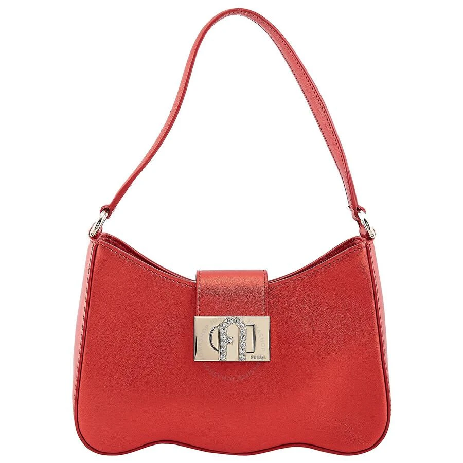 Furla 1927 Wave Metallic Leather Shoulder Bag 1