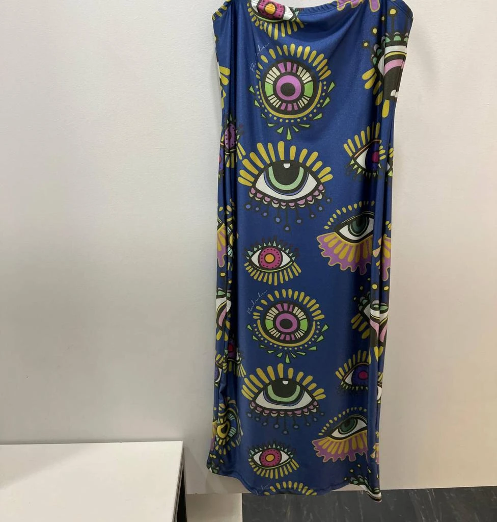 BULULU Paola Evil Eye Dress In Blue - Blue - Large