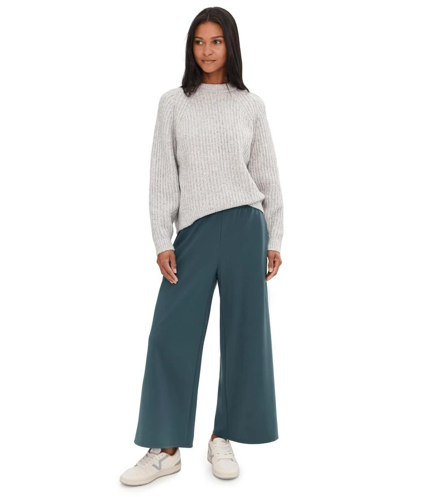 Eileen Fisher Lightweight Ponte Wide Ankle Pants 2