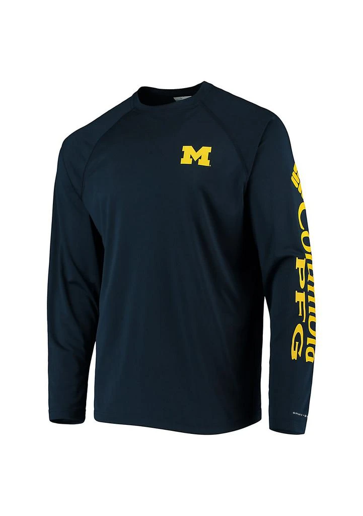 Columbia NCAA Michigan Wolverines Terminal Tackle Omni-Shade Raglan Long Sleeve T-Shirt 2
