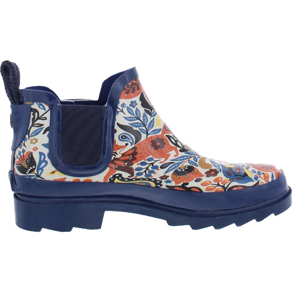Sakroots Rhyme Womens Printed Chelsea Rain Boots