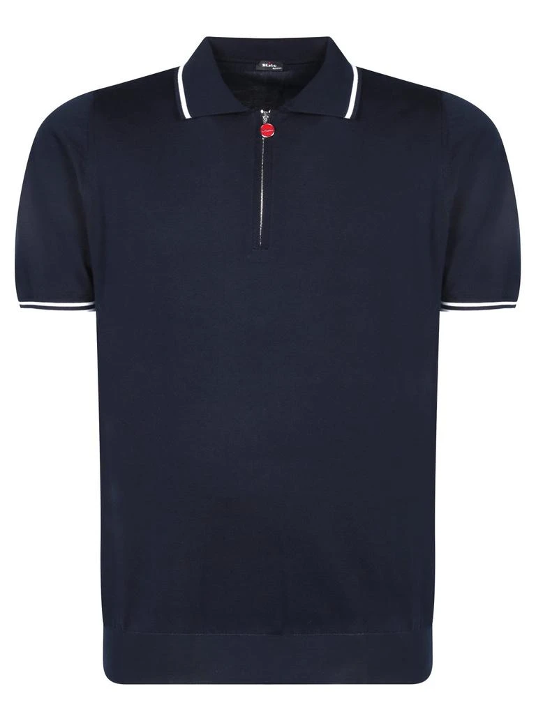 Kiton Kiton Zipped Knitted Polo Shirt 1