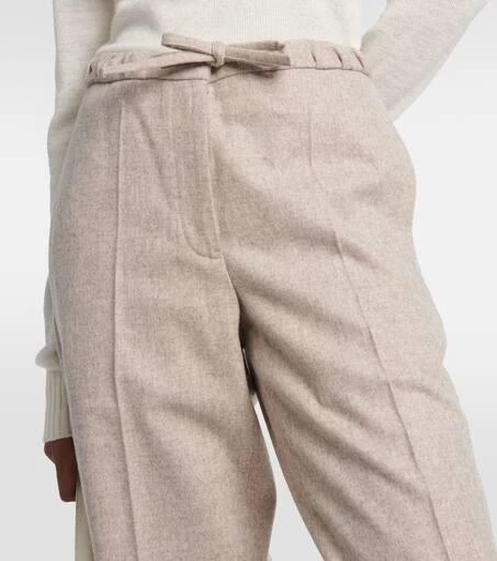 Jil Sander Wool cropped straight pants 4