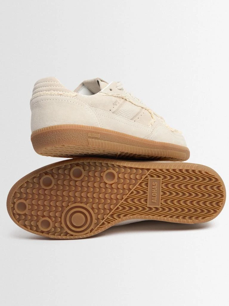 ALOHAS Crochet & Leather Lace-up Sneakers 3
