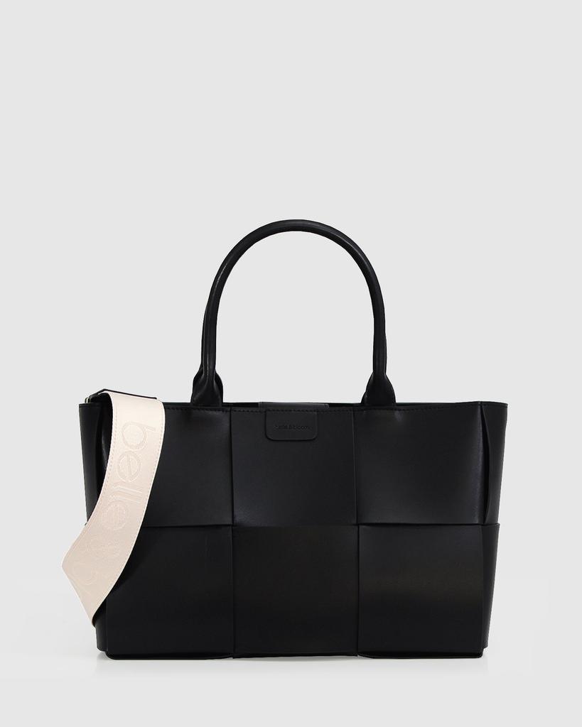 Belle&Bloom Long Way Home Woven Tote - Black