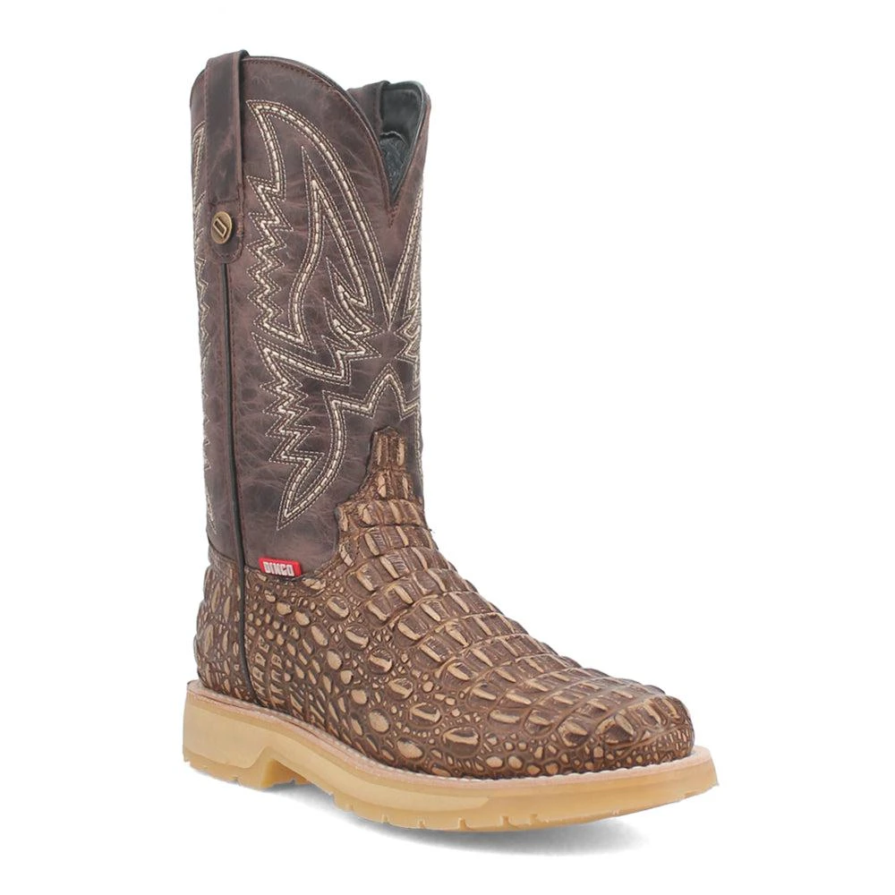 Dingo Death Valley Embroidered Croc Round Toe Cowboy Boots 2