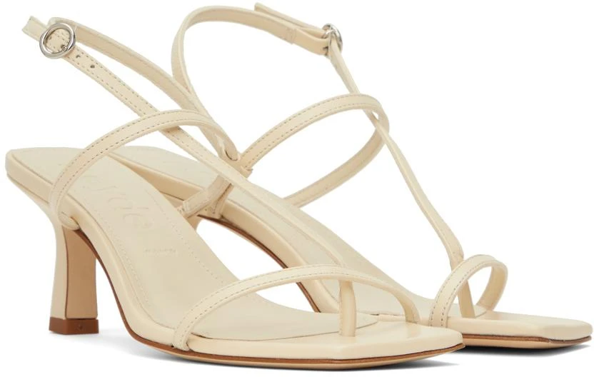 AEYDE Off-White Elise Heeled Sandals 4