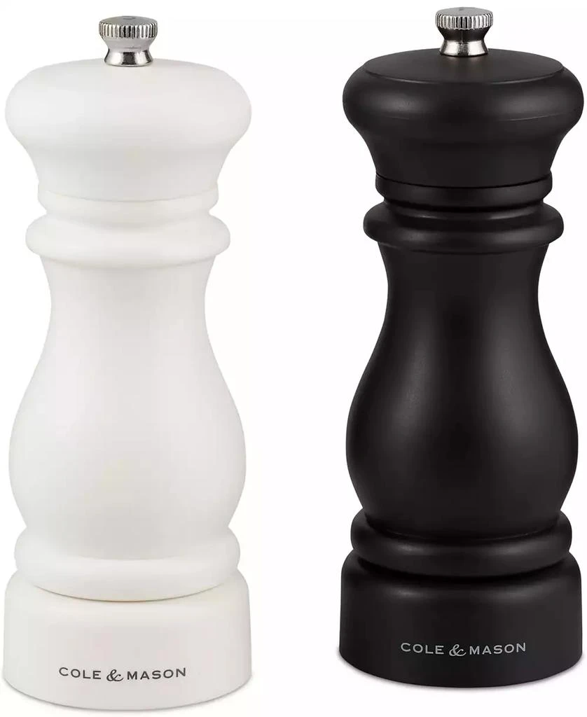 Cole & Mason Southwold Classic Salt & Pepper Mill Gift Set, Black/White 1