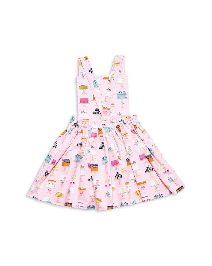 Worthy Threads Girls' Cakes Print Pinafore Dress - Baby, Little Kid 2