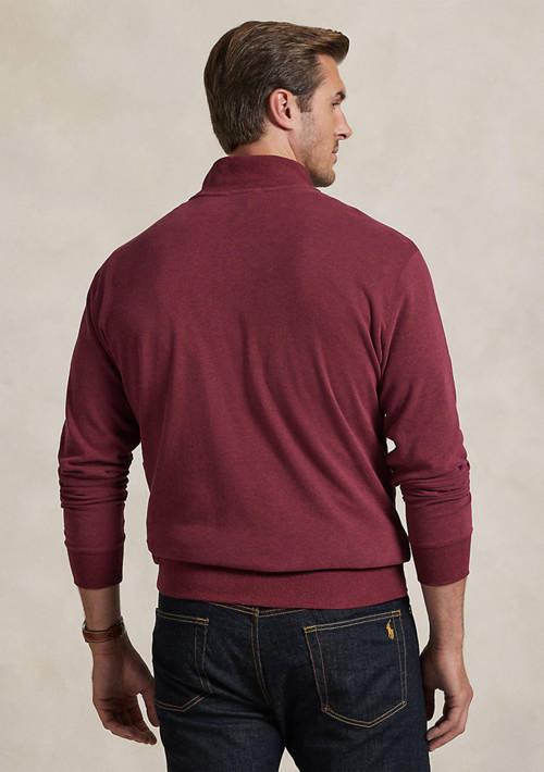 Ralph Lauren Big 
Tall Luxury Jersey 1/4 Zip Pullover
