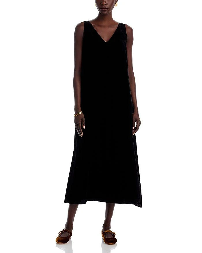 Eileen Fisher V Neck Midi Dress 3