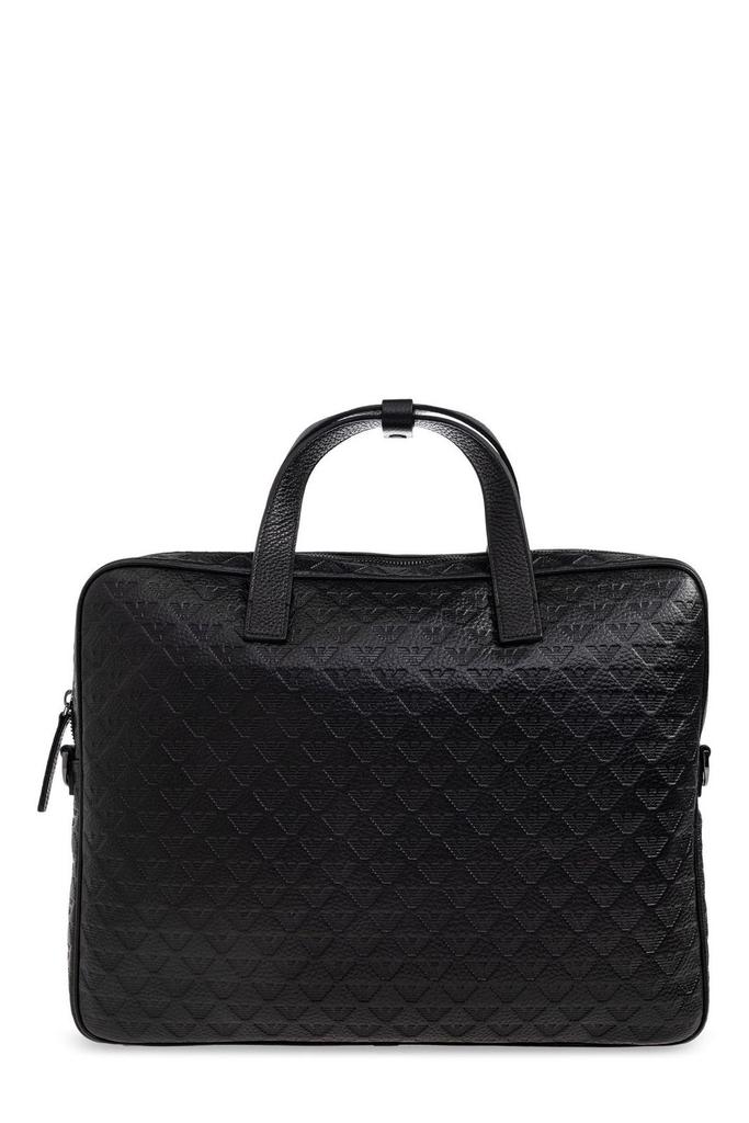 Emporio Armani Emporio Armani Logo Debossed Briefcase
