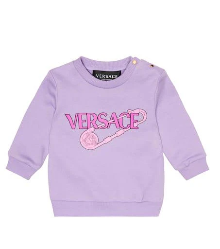Versace Baby greca cotton piqué polo dress 1