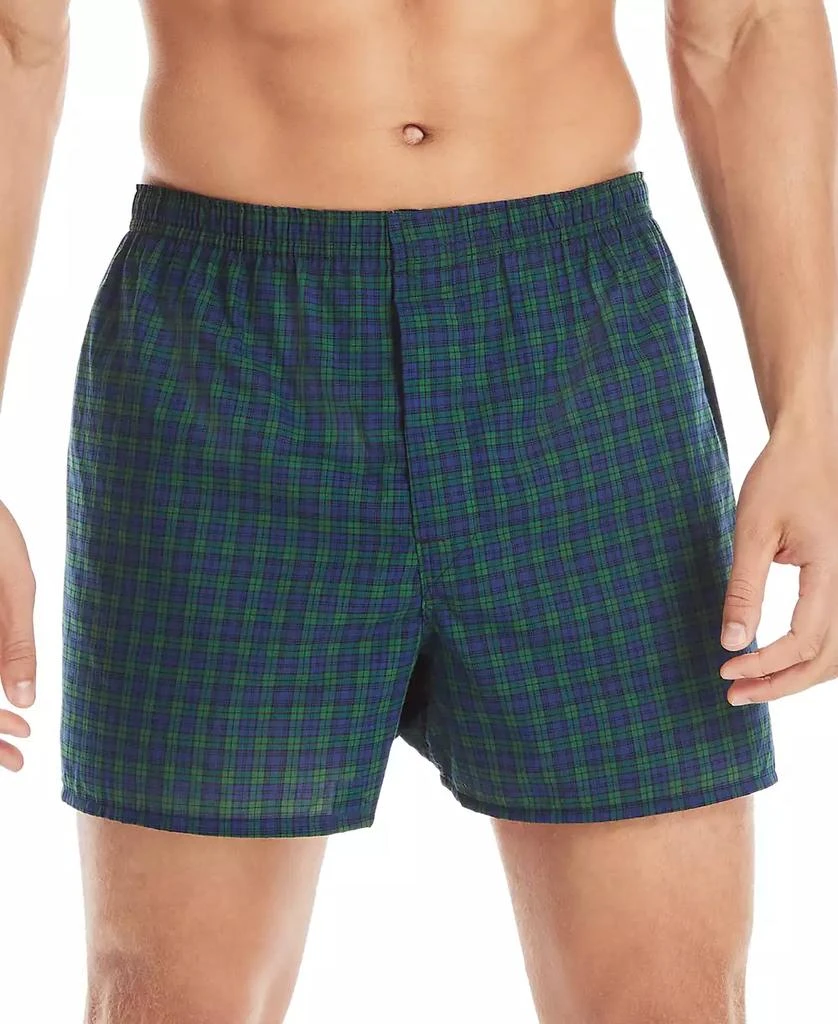 Hanes Men's 5-Pk. Ultimate® FreshIQ® Tartan Print Woven Boxers 4