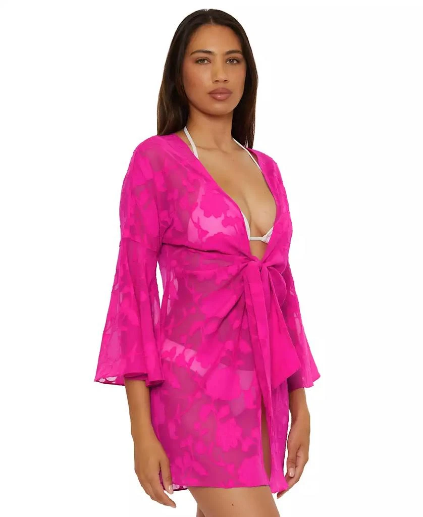 Becca Women
s Victoria Garden Burnout Tunic Cover-Up 2