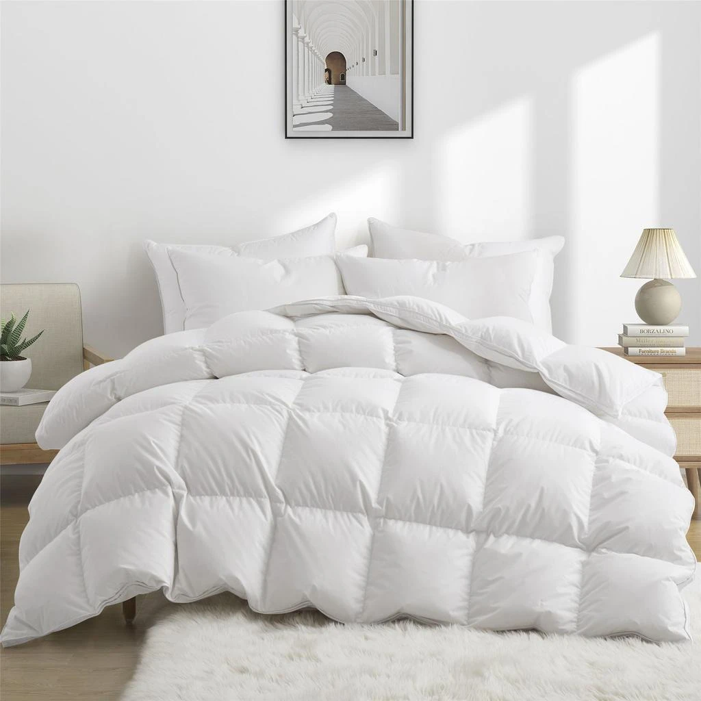 Puredown Made in Germany 800 Fill Power 90% Down Fill European White Goose Down Comforter - Extra Warm 2