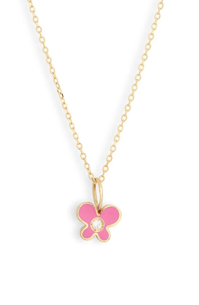Bony Levy Icon 18K Gold Flower Pendant Necklace - 0.007 ctw 1